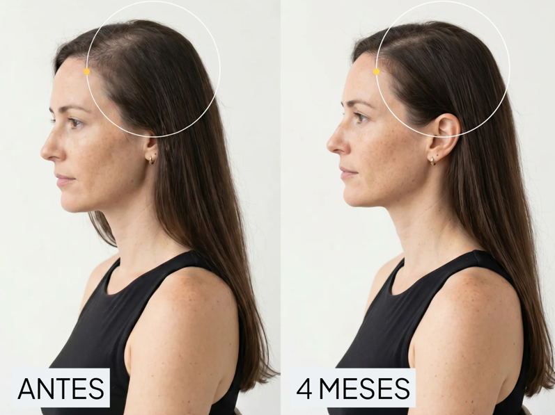 Resultado antes y después compartido por Alejandra R.